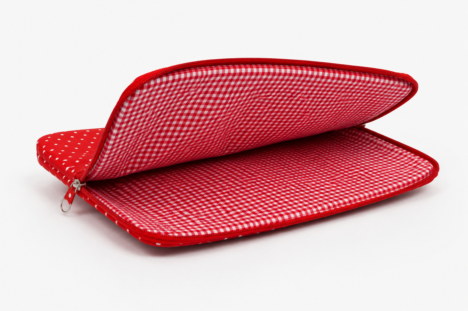 Laptop Case Polka Dots - Red
