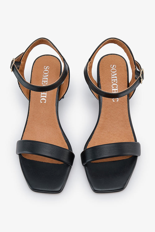 Alessia Sandals - Black - SOMECHIC
