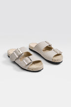 Billie Sandals - Linen - SOMECHIC