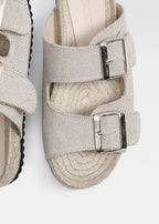 Billie Sandals - Linen - SOMECHIC
