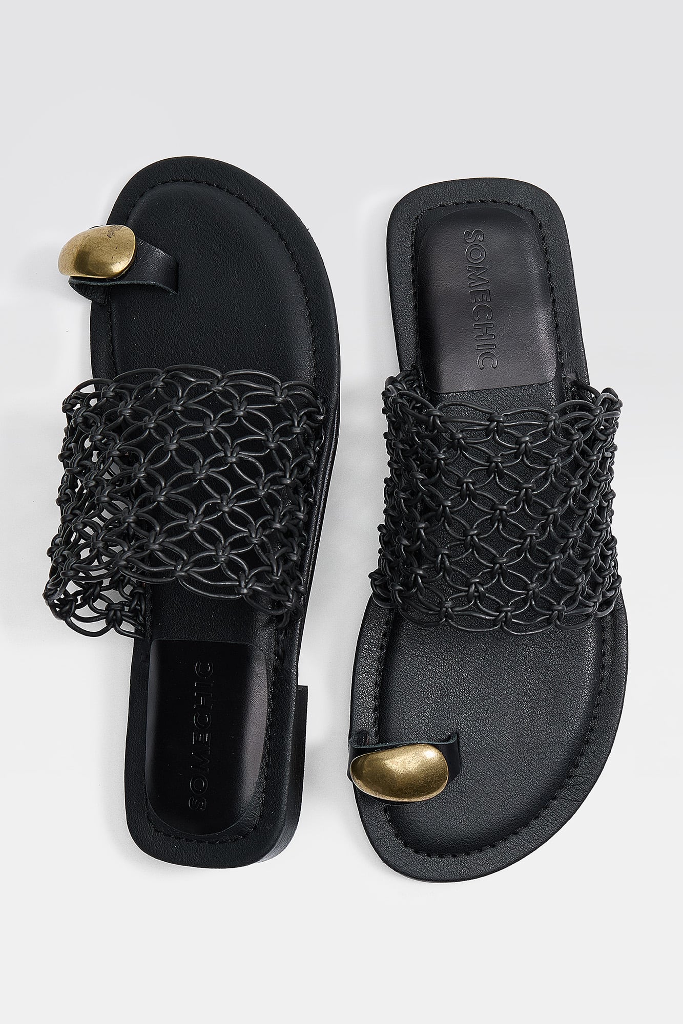 Juni Sandals - Black - SOMECHIC