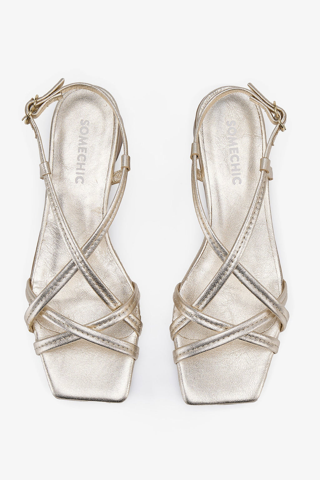 Naya Sandals - Gold - SOMECHIC