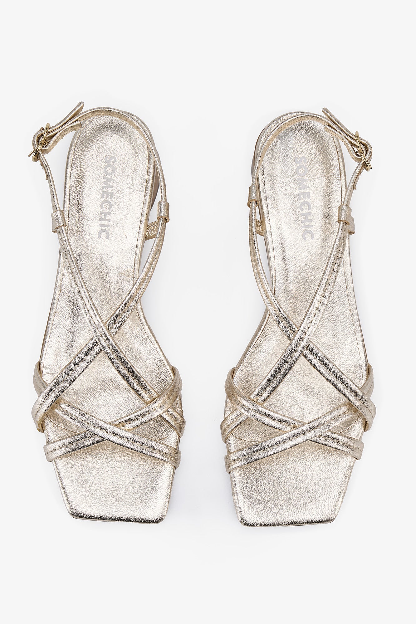 Naya Sandals - Gold - SOMECHIC