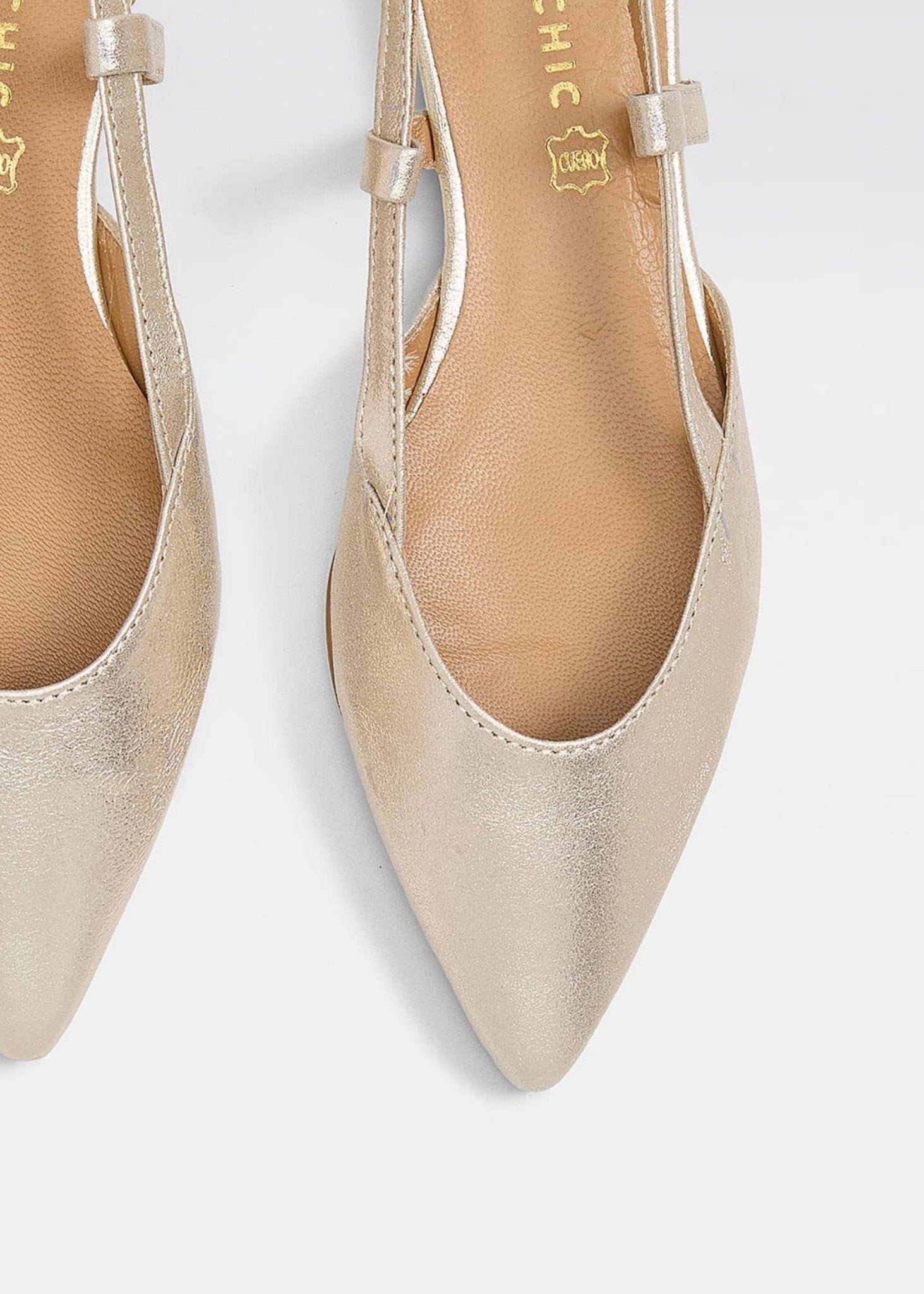 Nicole Ballet Flats - Gold - SOMECHIC