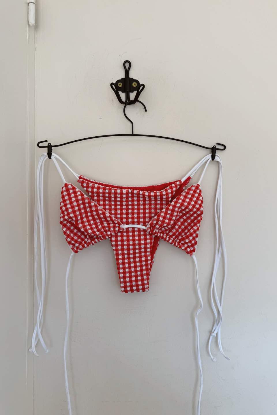 Pippa Bikini Bottom - Vichy Red - SOMECHIC