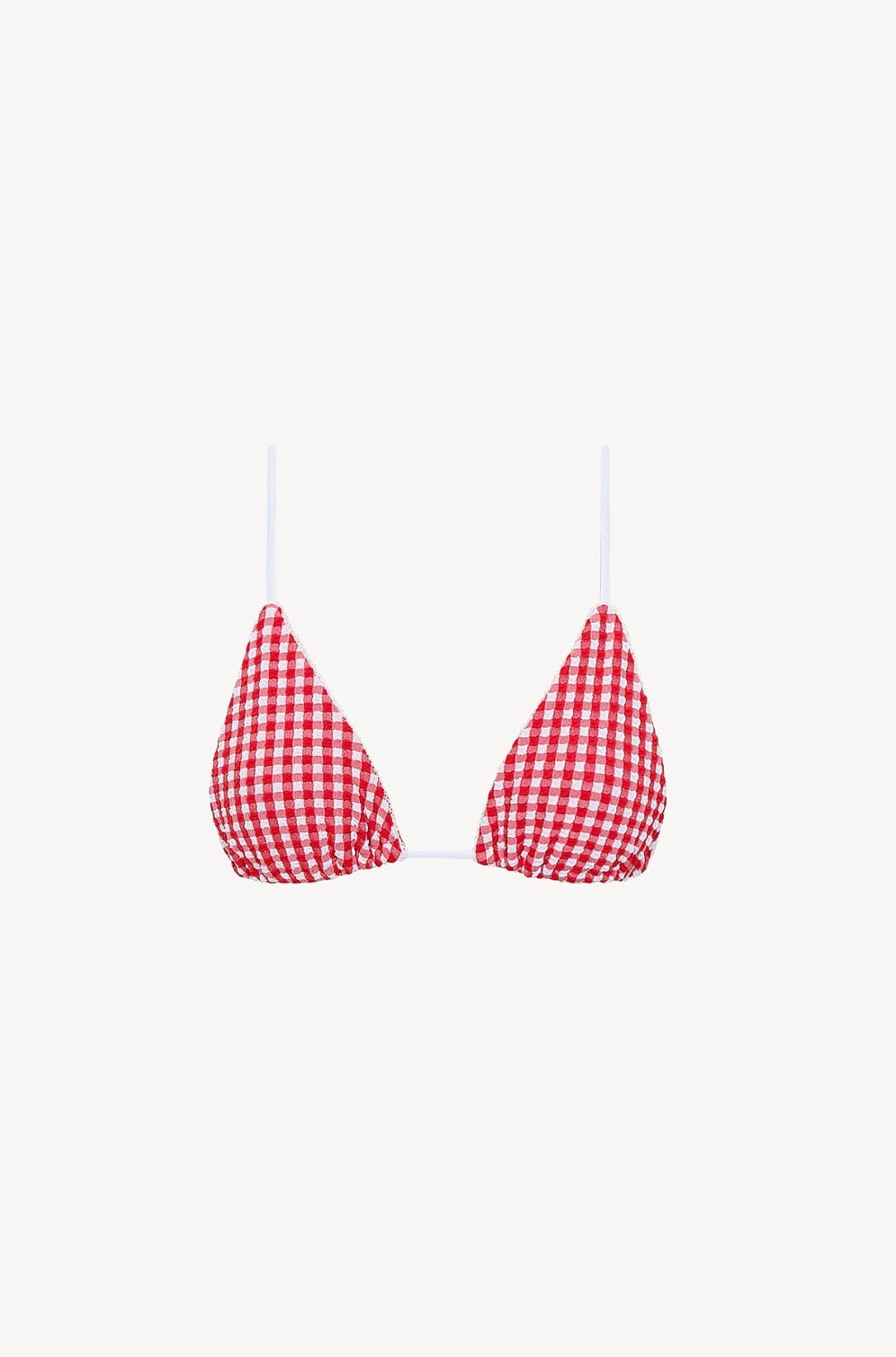 Pippa Bikini Top - Vichy Red - SOMECHIC