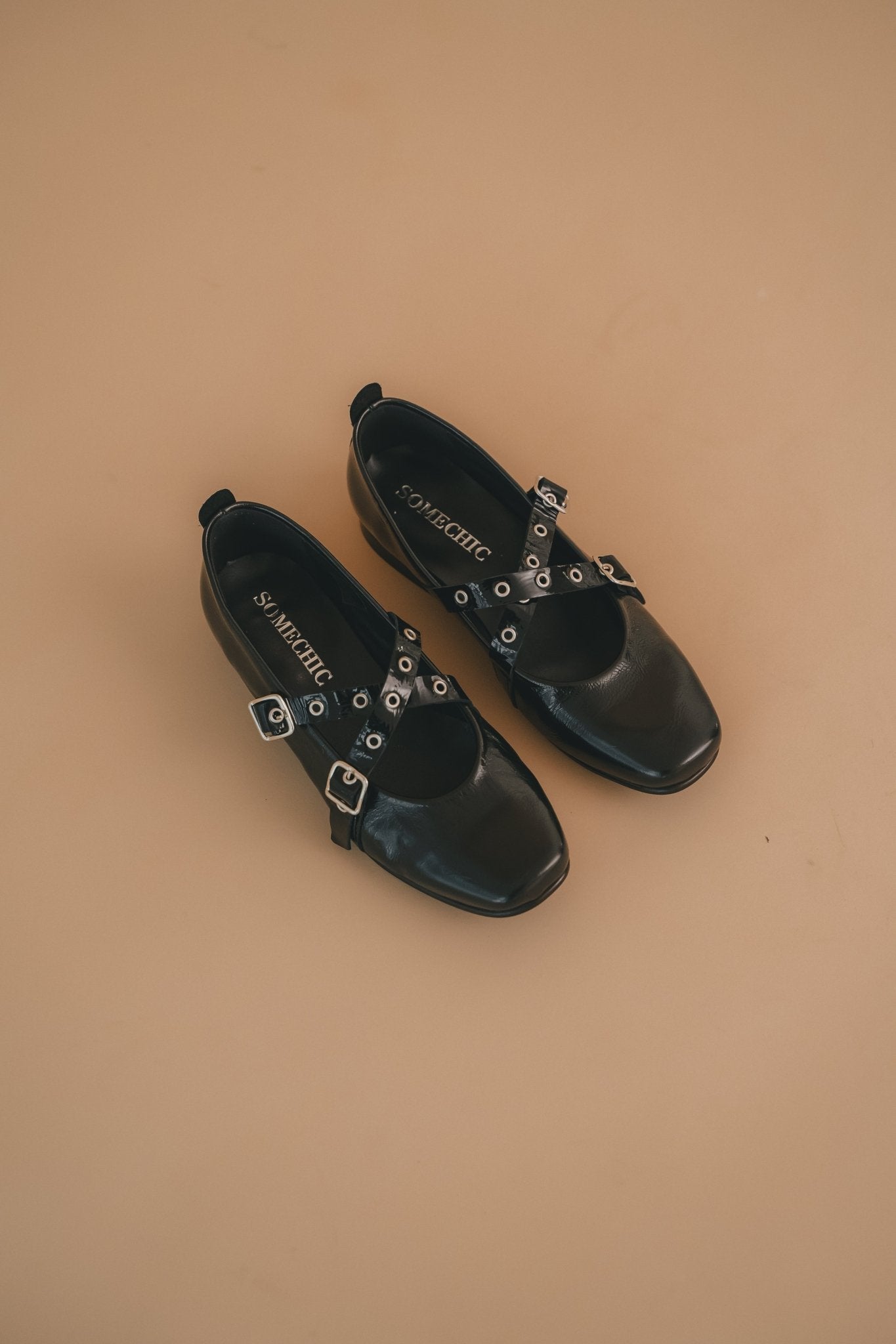 Sabrina Ballet Flats - Black - SOMECHIC