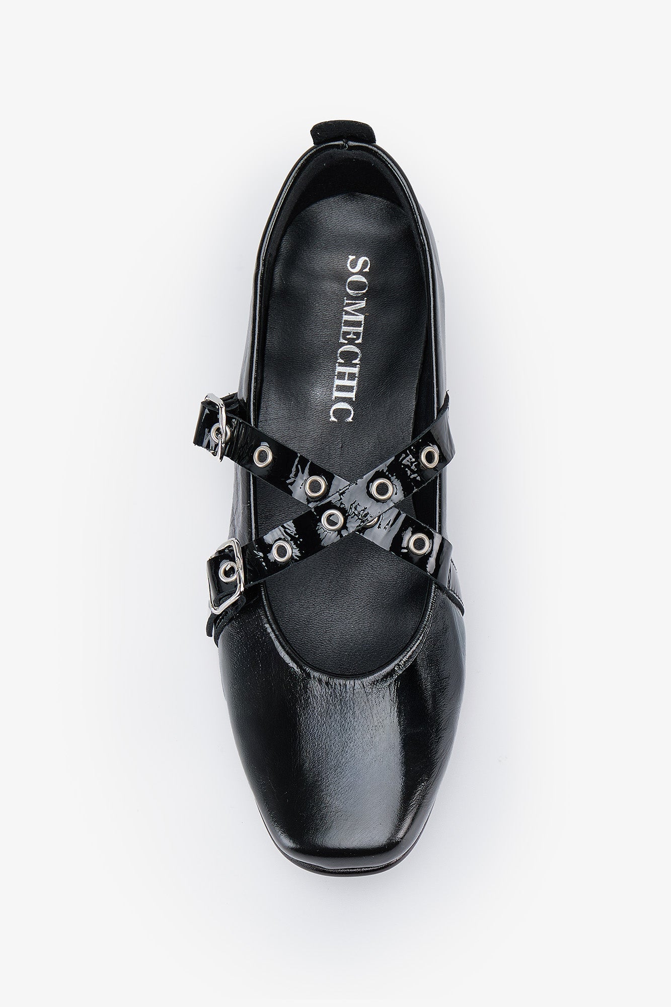 Sabrina Ballet Flats - Black - SOMECHIC