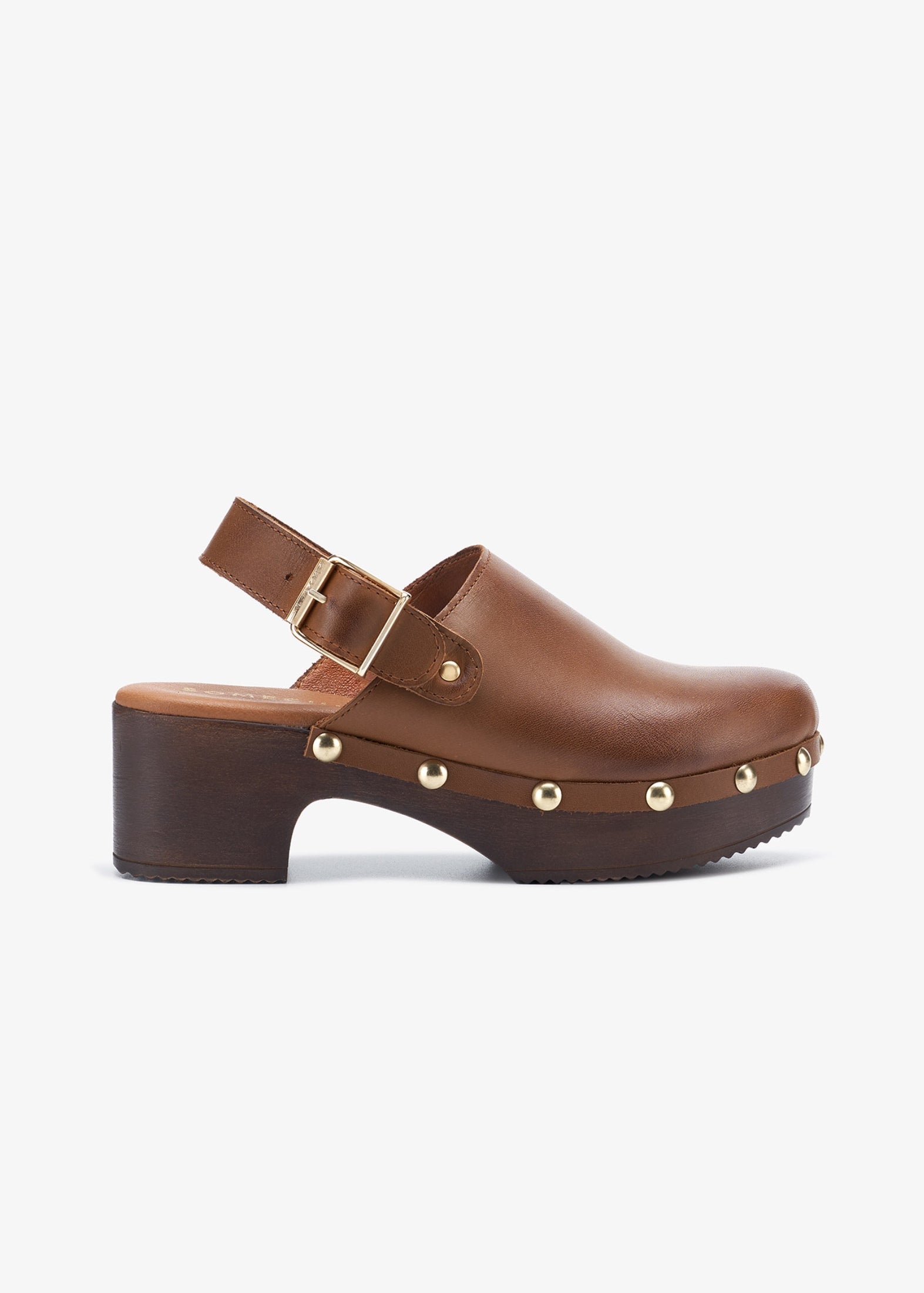 Zuecos Alana Cuero