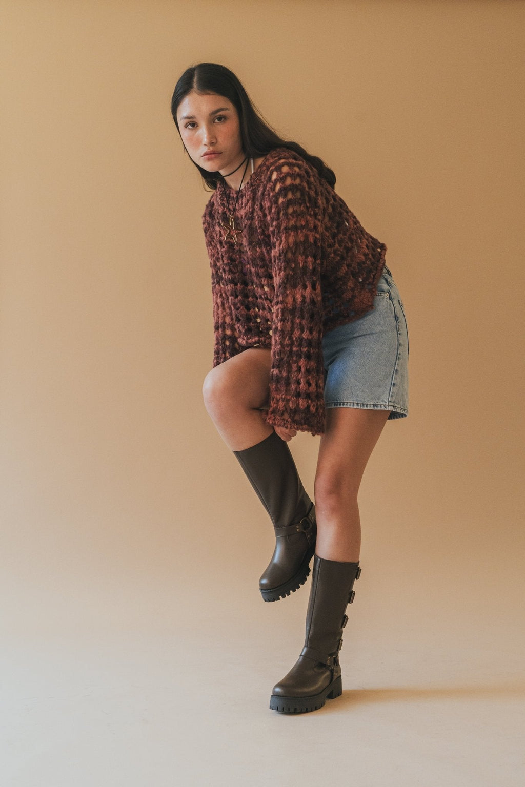 Botas Agnes Marron - SOMECHIC